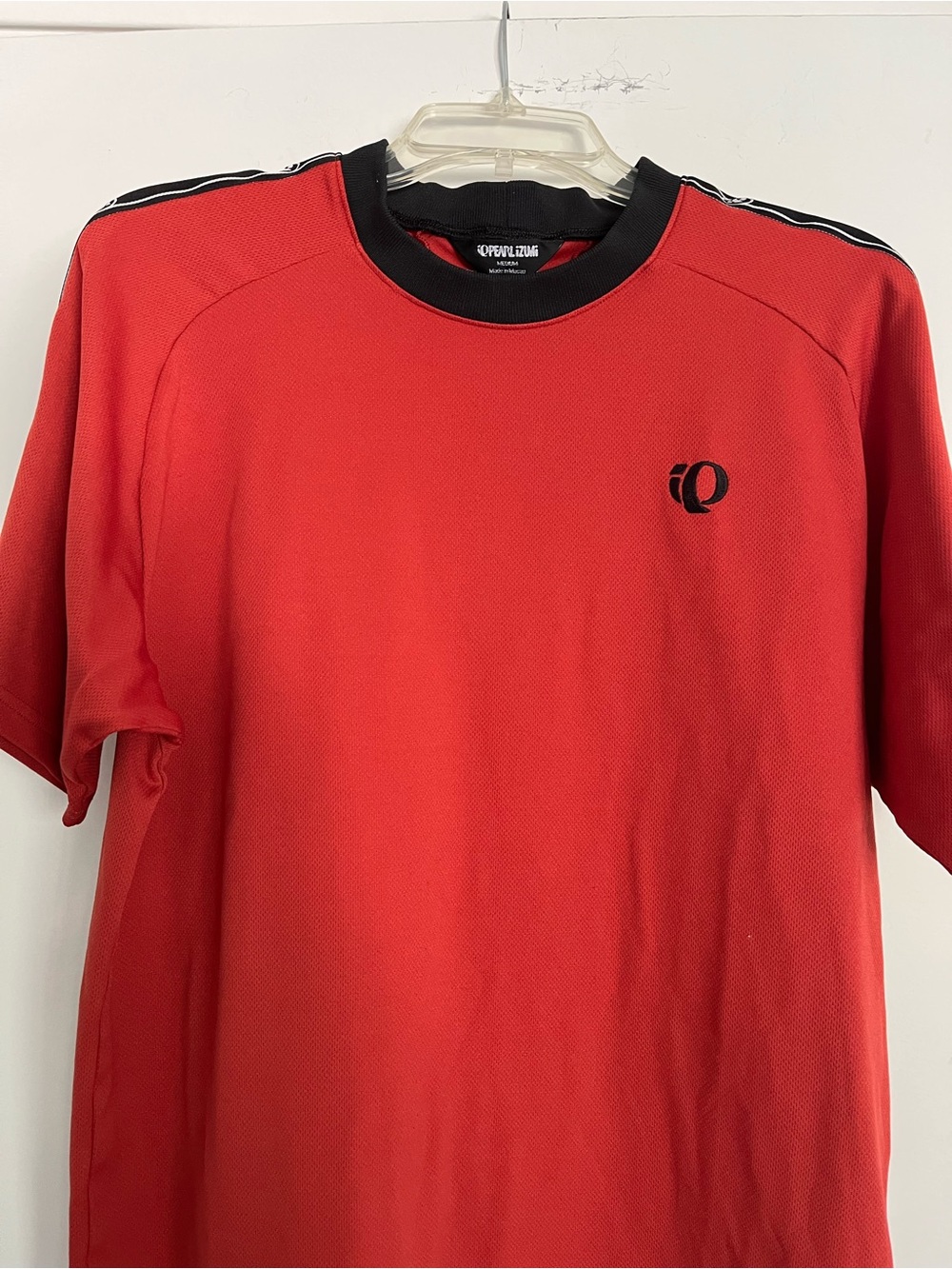 Pearl Izumi Red Short-Sleeve Performance Tee with Black Trim
